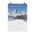 Vintage Zermatt Travel Poster - Mountain Lifestyle