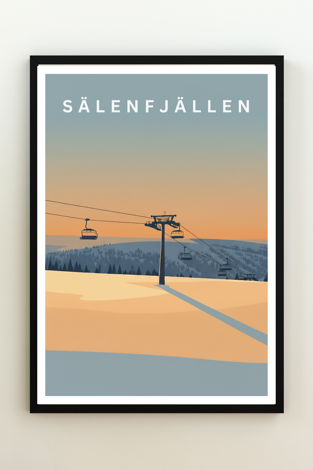 Vintage Poster Sälenfjällen - Sweden