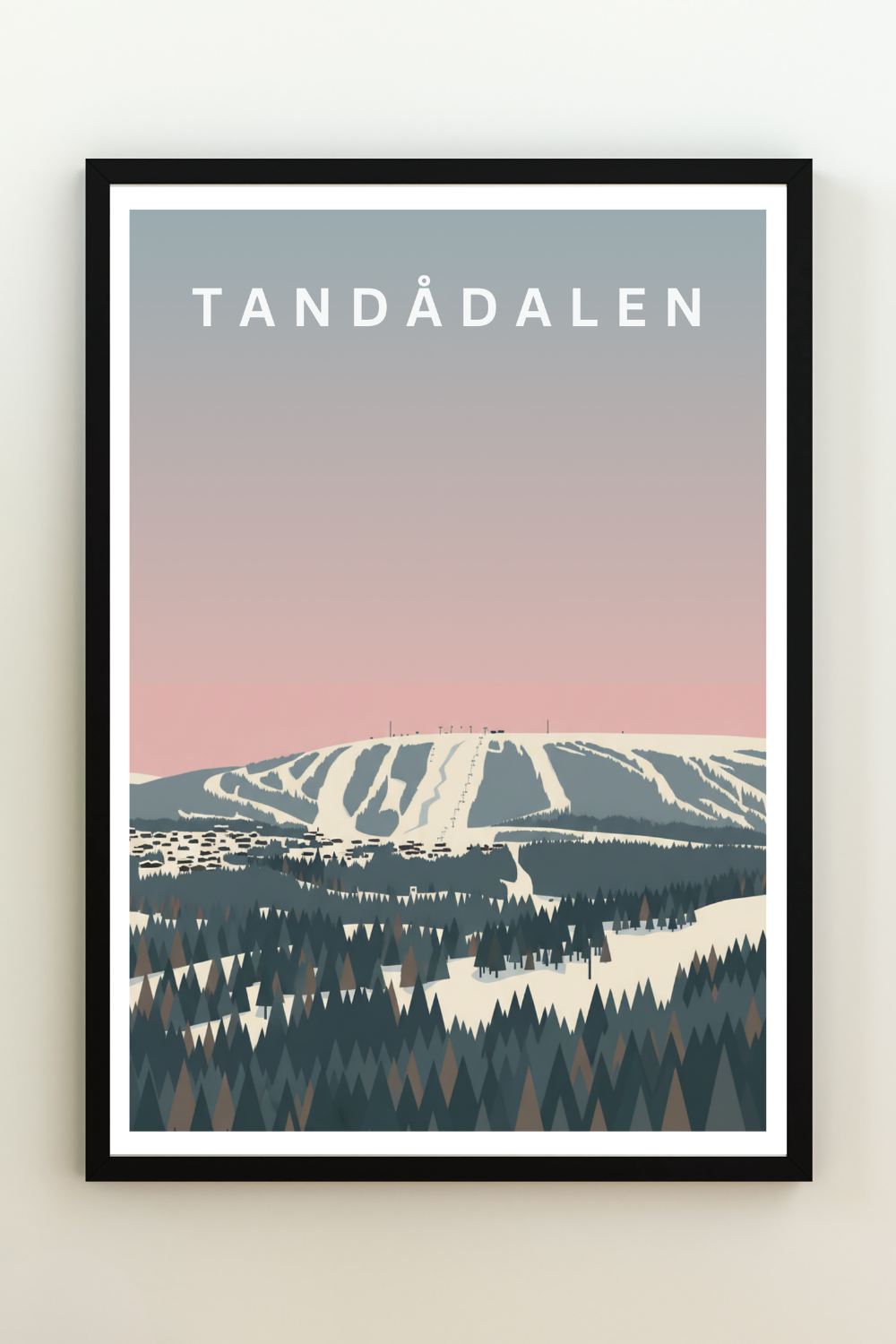 Vintage Poster Tandådalen - Sweden