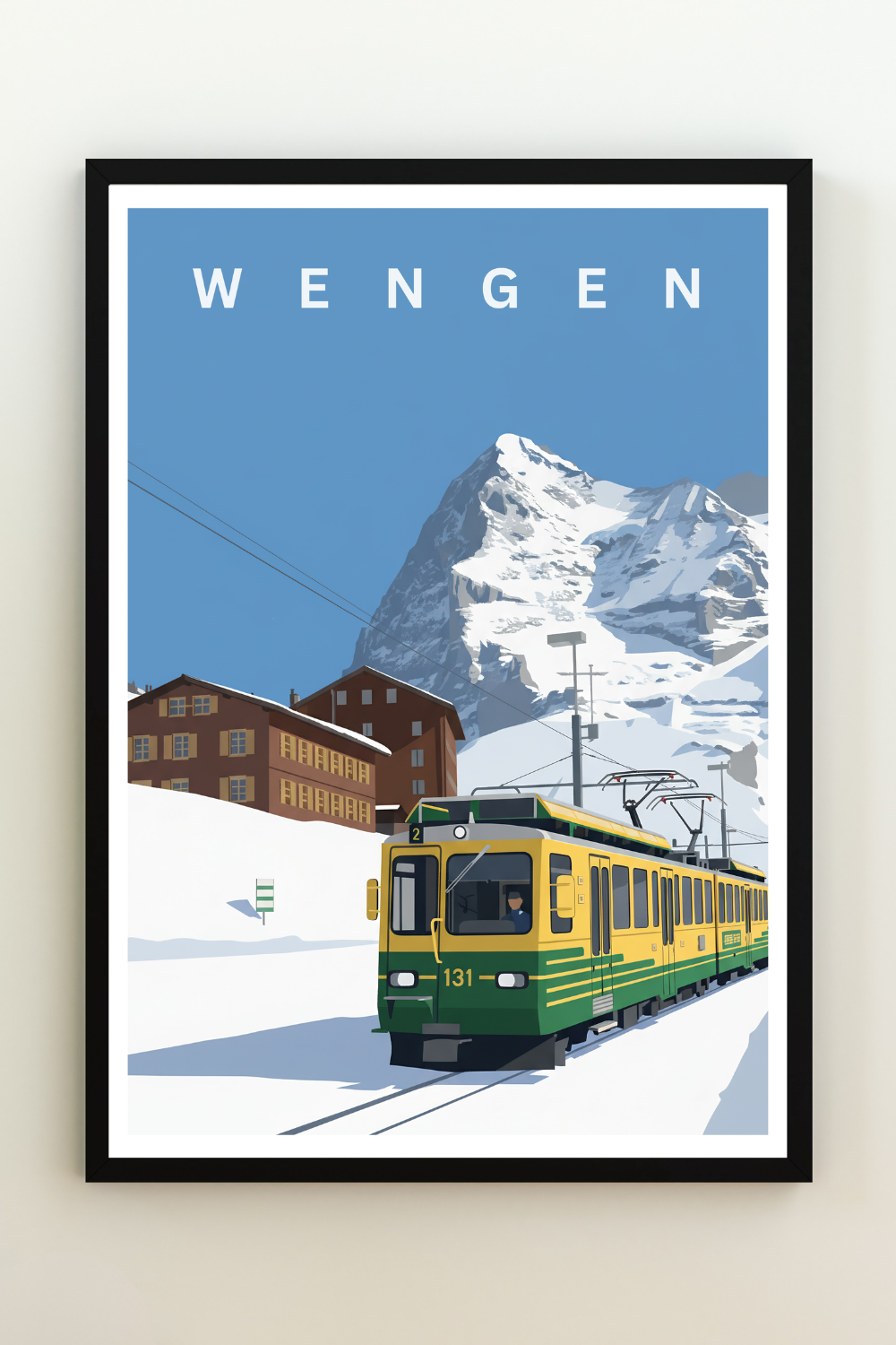 Vintage Poster Wengen - Switzerland