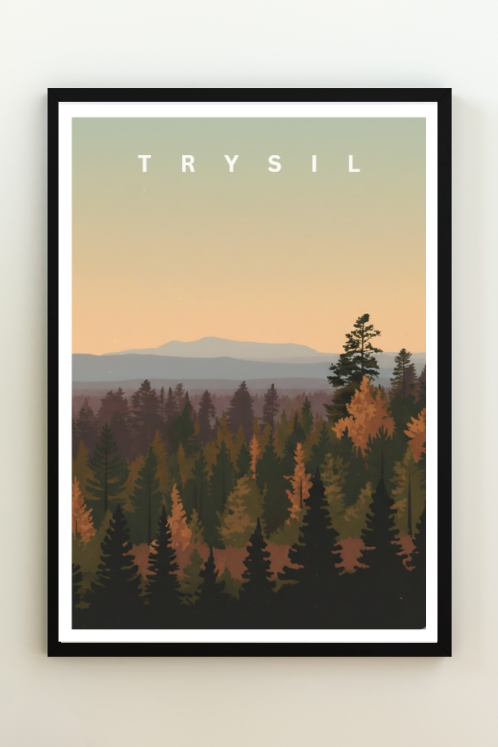 Vintage Poster Trysil  - Norway